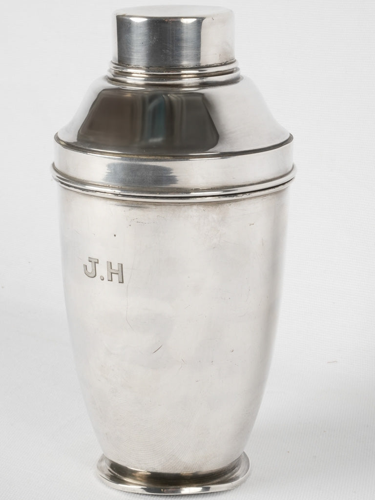 Twist-A-Mixer Silver Plate Cocktail Shaker