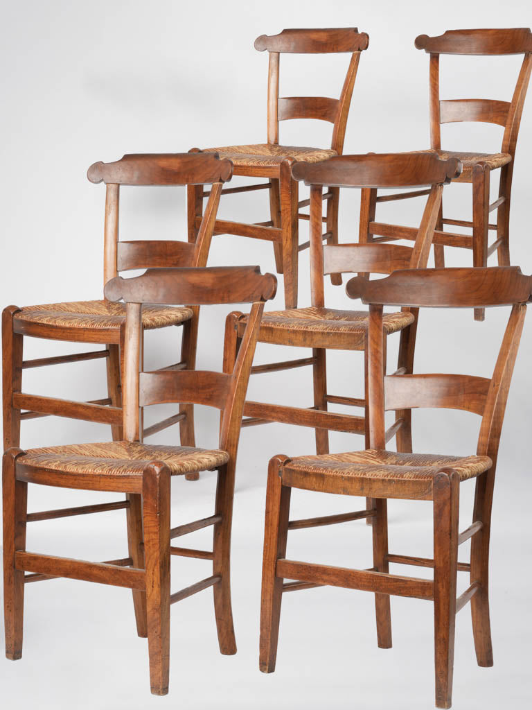 Dining chairs with online straw seats