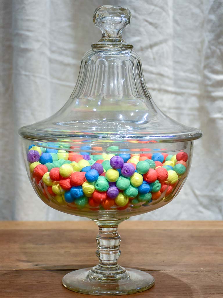 Large Hand-Blown Antique Glass Jar