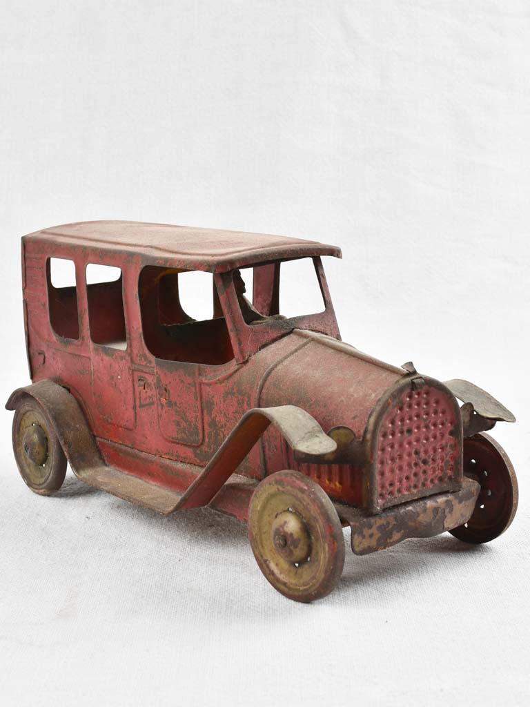 1930's American red toy push car made of iron 5½" – Chez Pluie