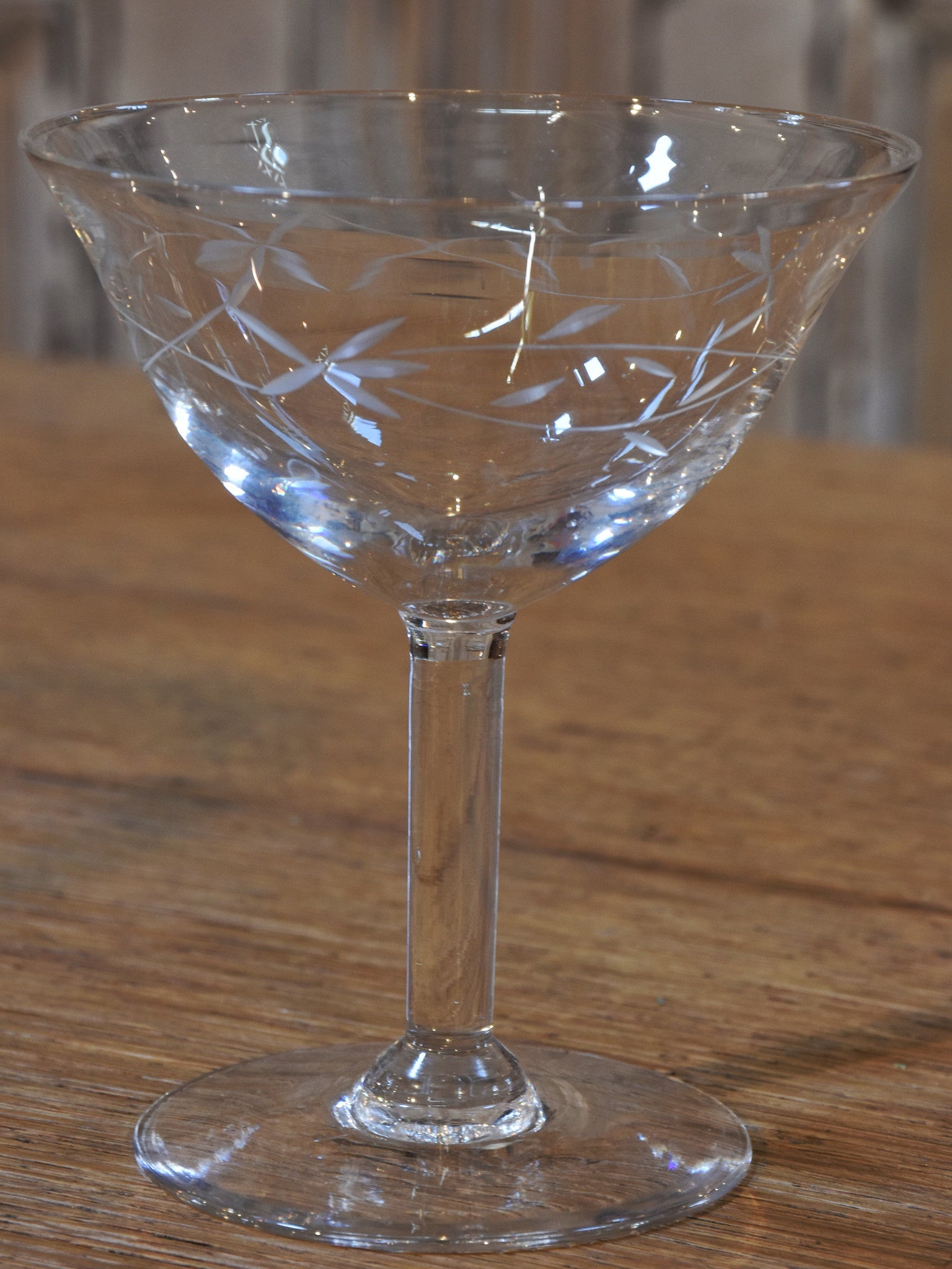 Set of six vintage champagne flutes – Chez Pluie