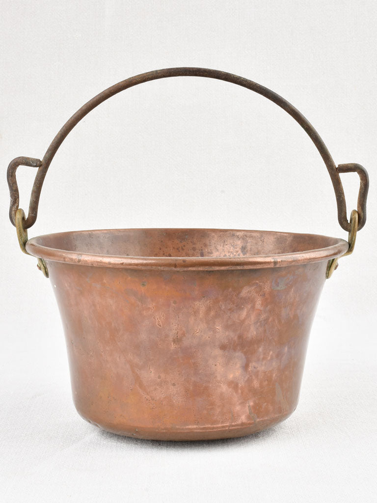 Small copper bucket with handle - 19th century 9½