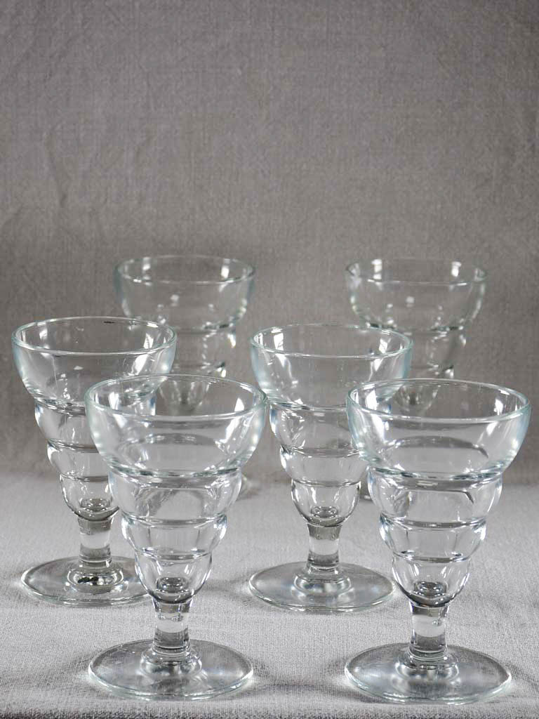 Set of eight antique absinthe glasses – Chez Pluie