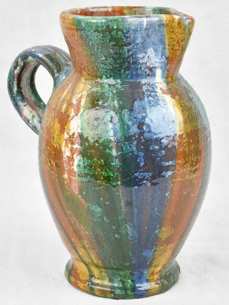 Antique Small Green Glazed Ceramic Pitcher – Bleu d'Olive