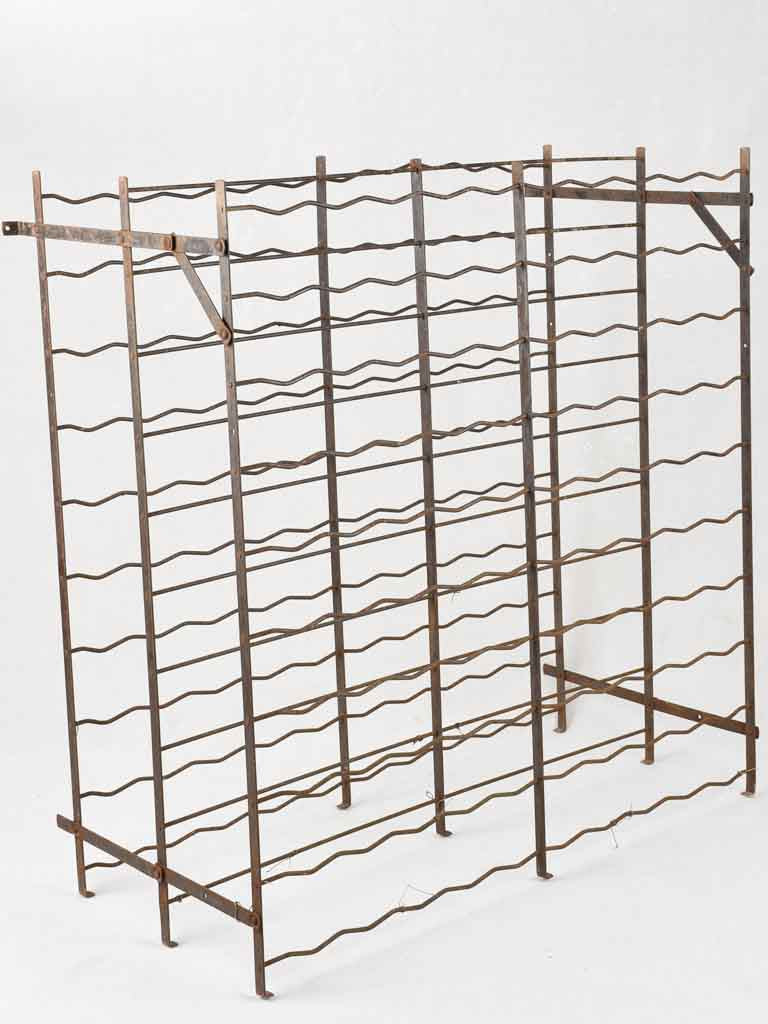 Large metal wine discount rack