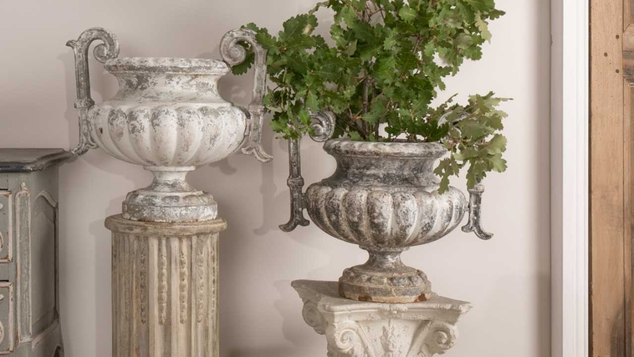 Classic French medici garden urns and planters