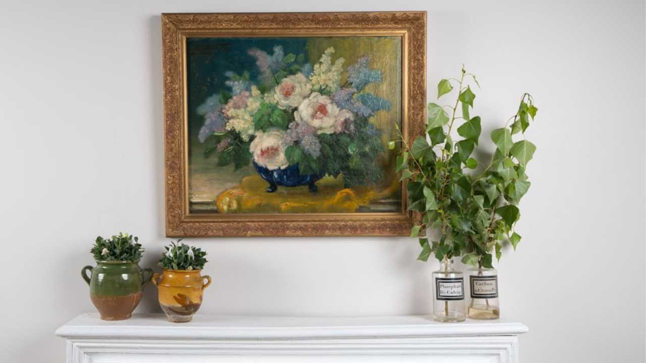 Antique French Floral Paintings