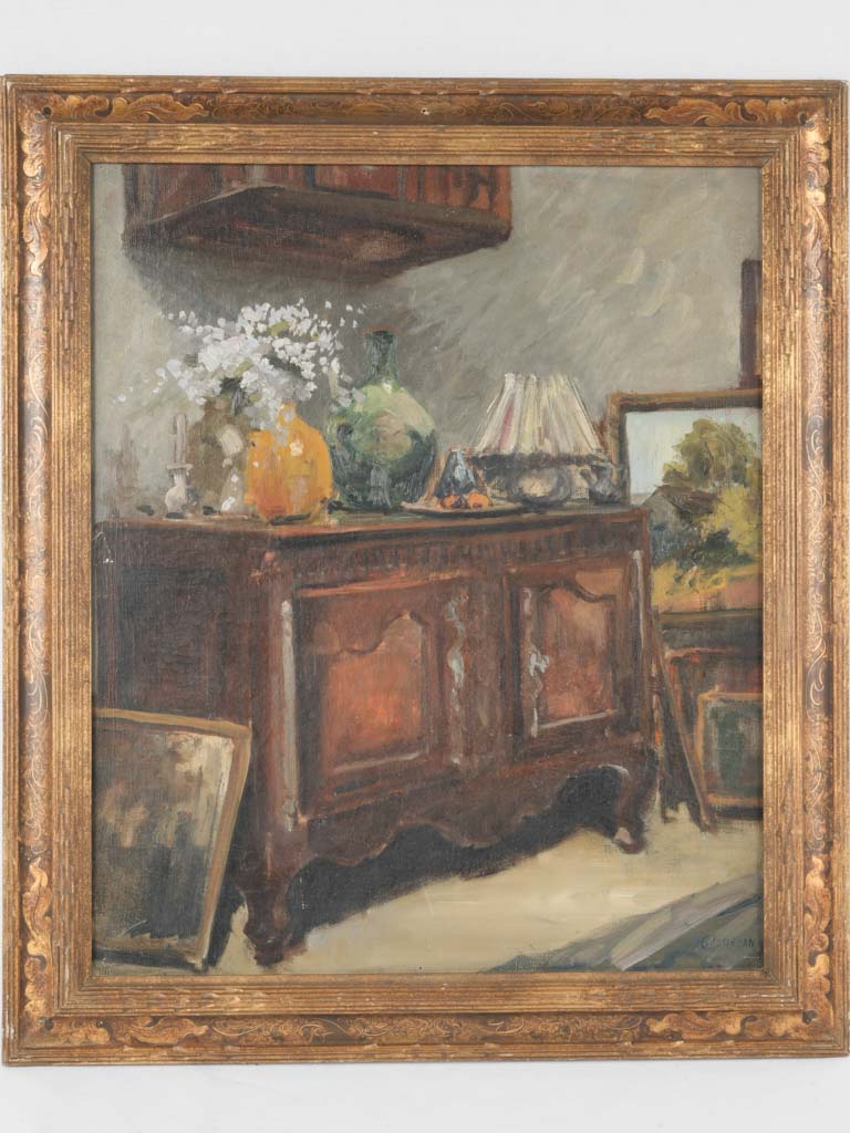 Antique French still life paintings