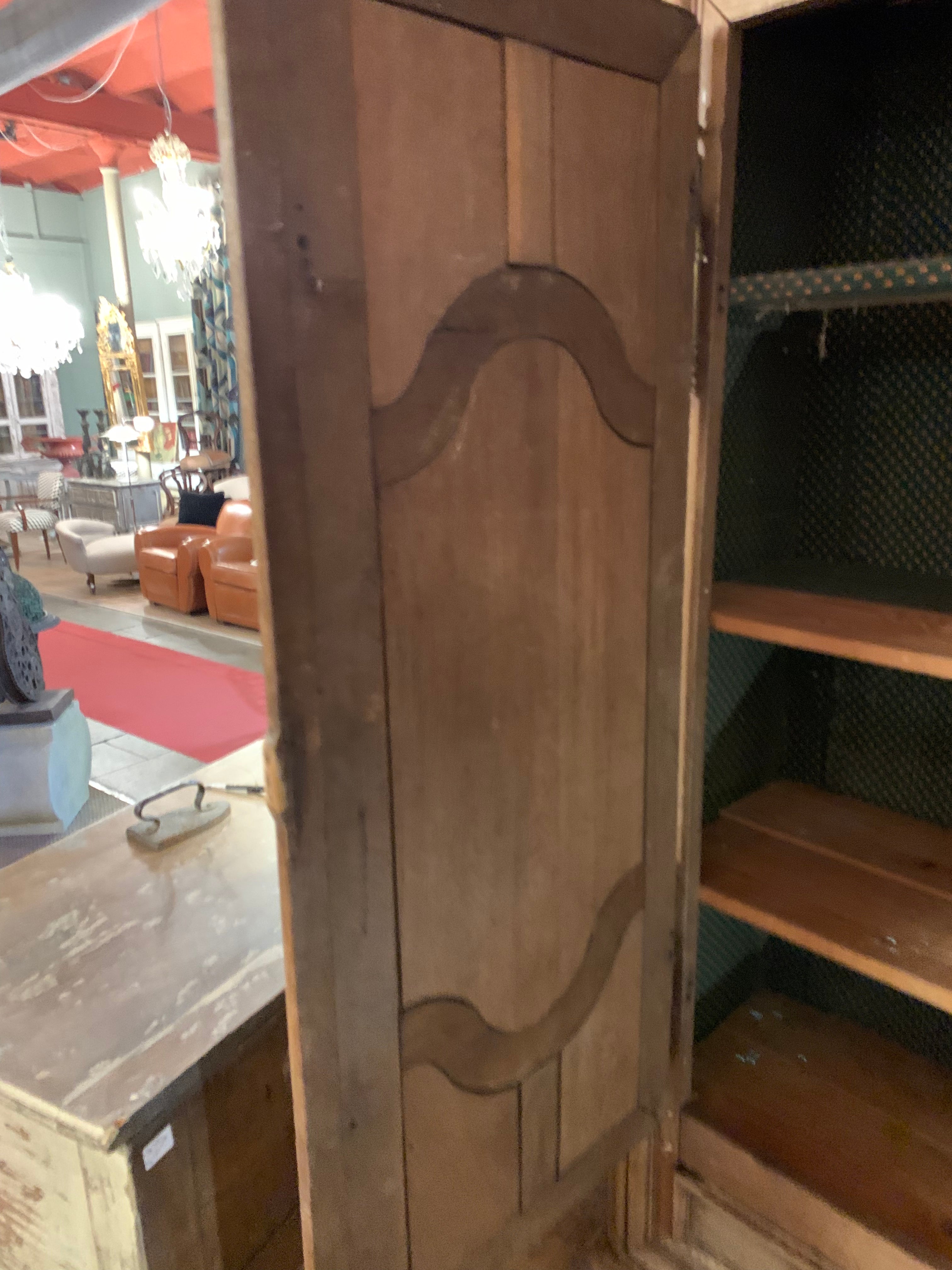 Rustic brown oak wardrobe closet