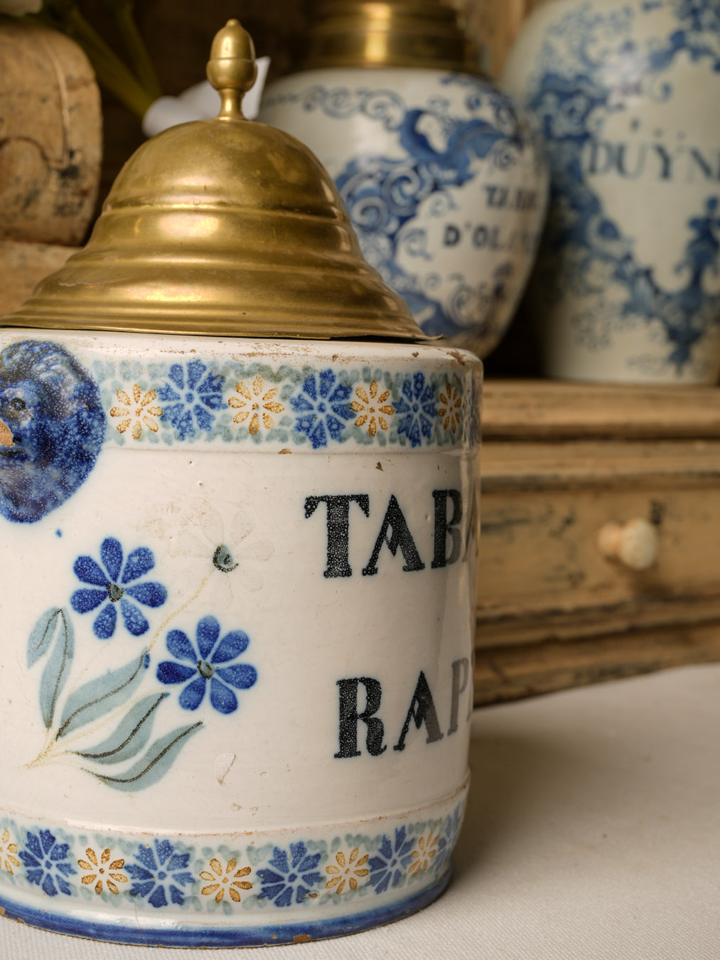 Finely crafted French faience jar