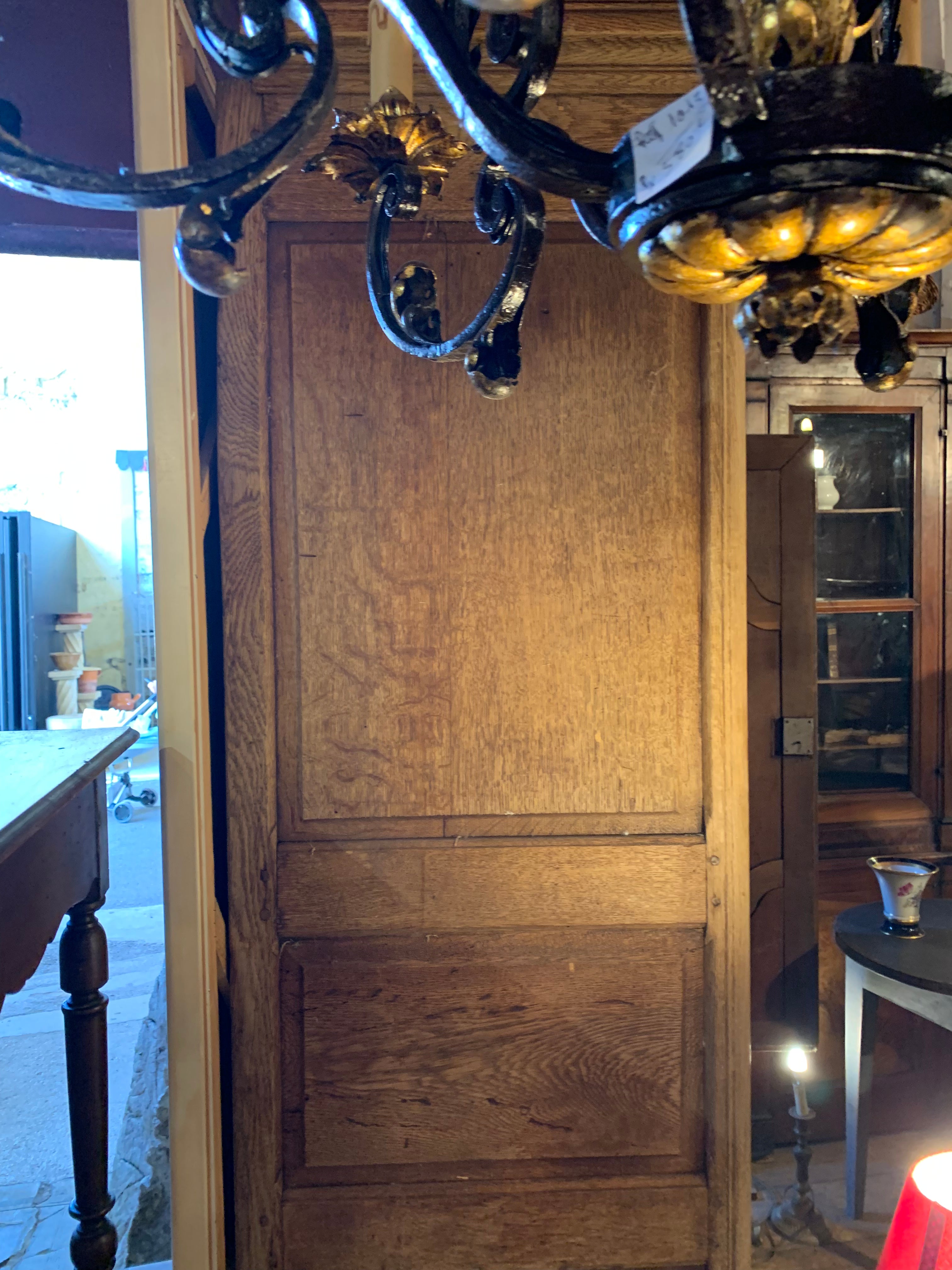 Historical sturdy oak clothes armoire