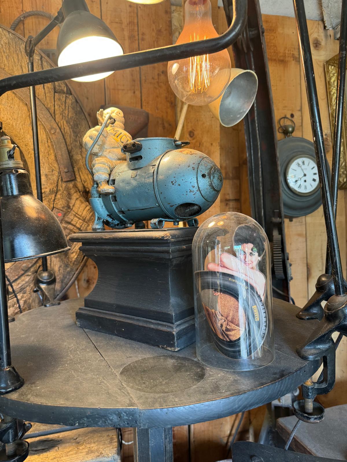 Decorative Michelin air compressor - 1940s