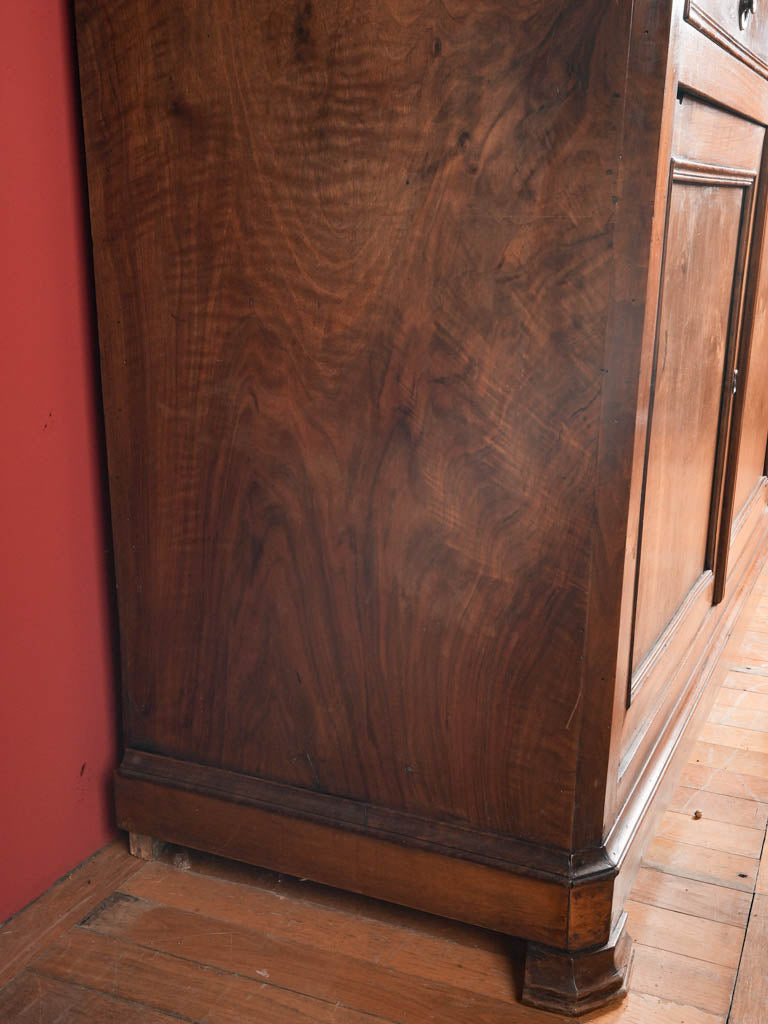 Meticulously crafted French walnut cabinet