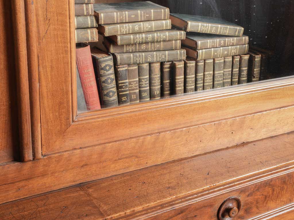 Stately 19th-century French walnut display