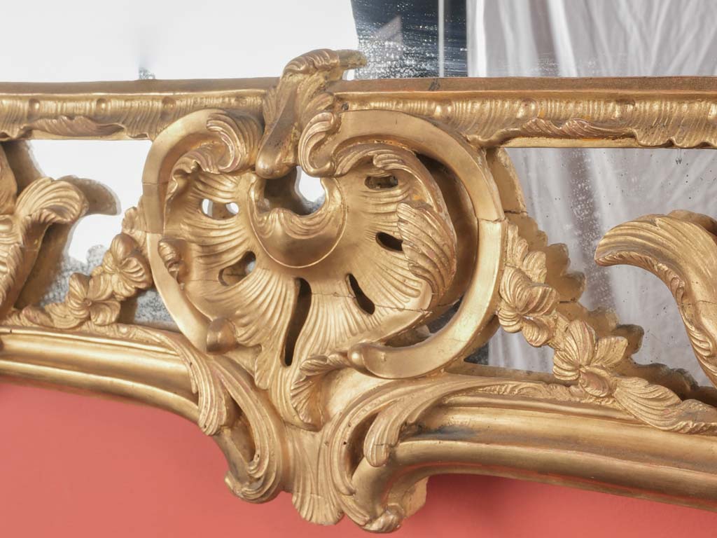 Grand Louis XV Style Crested Mirror