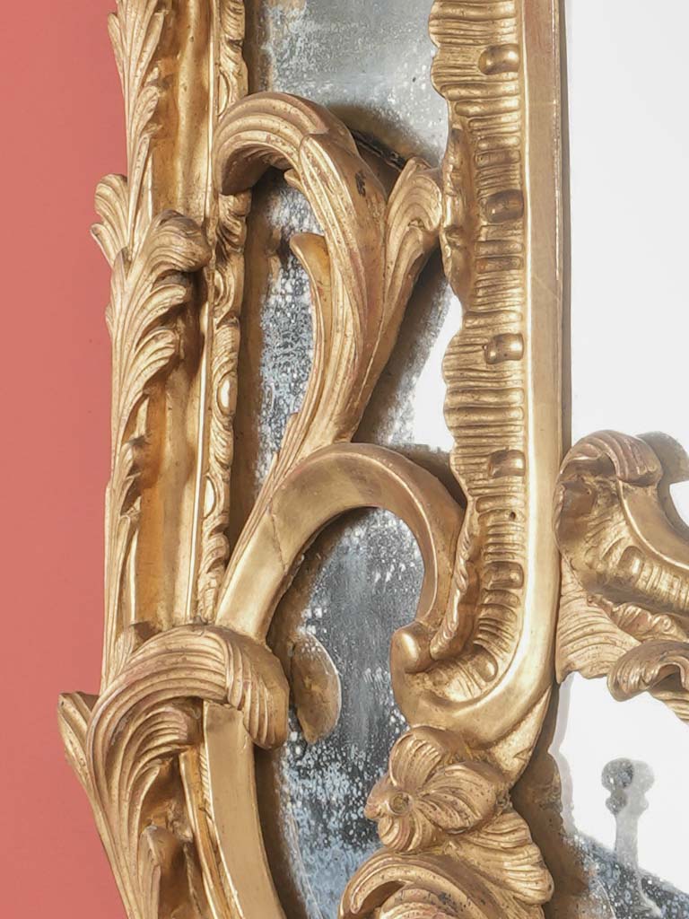 Elaborate Gold Leaf Carved Mirror