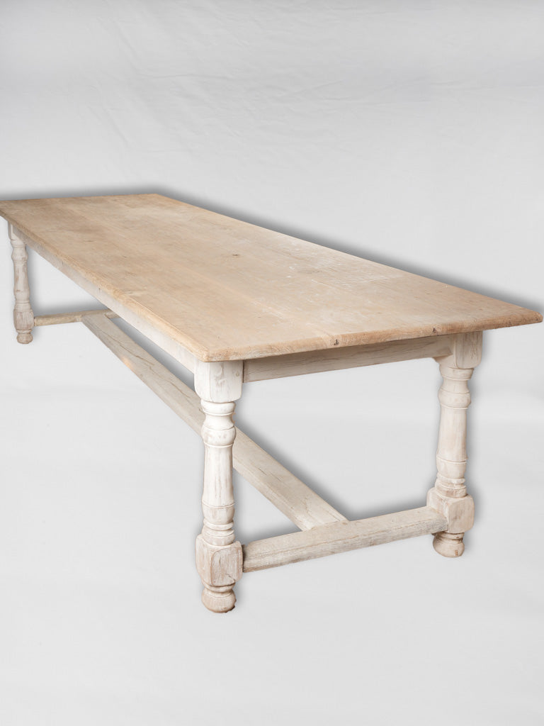 Distressed French oak dining farm table