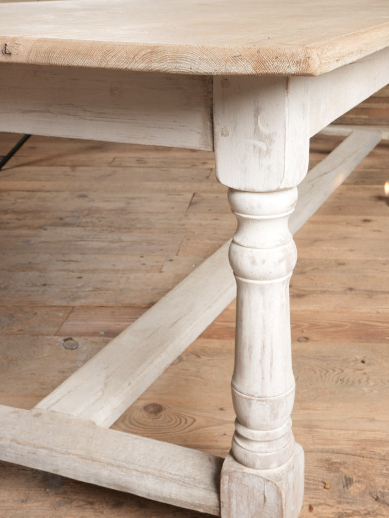 Weathered French oak dining room table