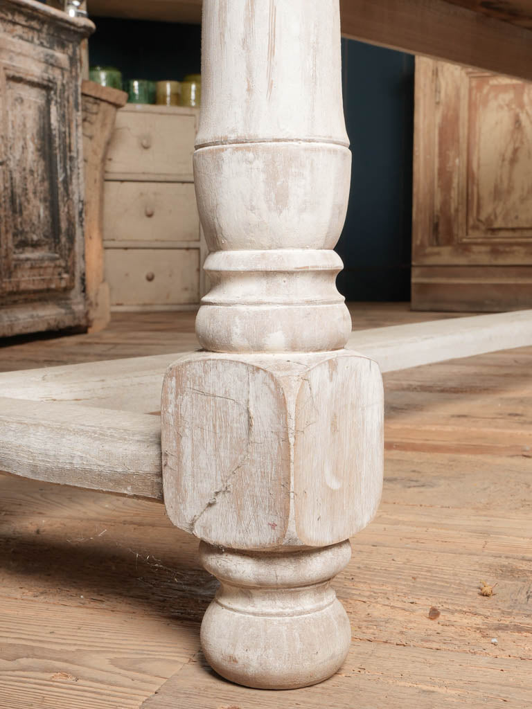 Elegant salvaged oak kitchen table