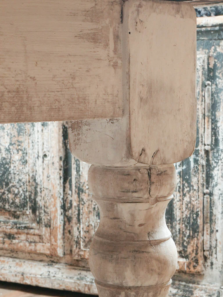 Charming distressed oak kitchen table