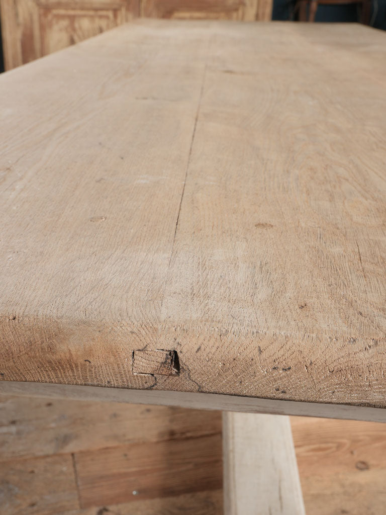 Reclaimed French oak kitchen farm table