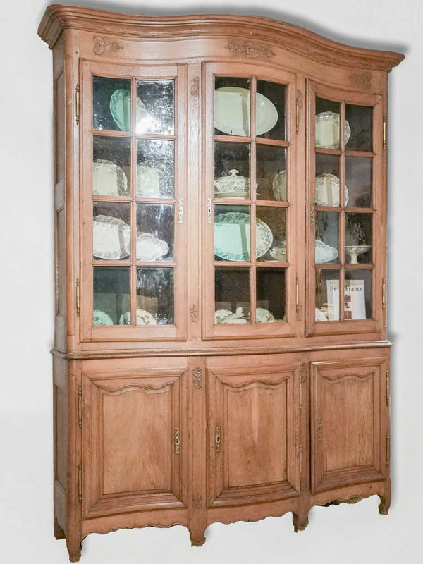 Rare 18th-Century French Oak Vitrine