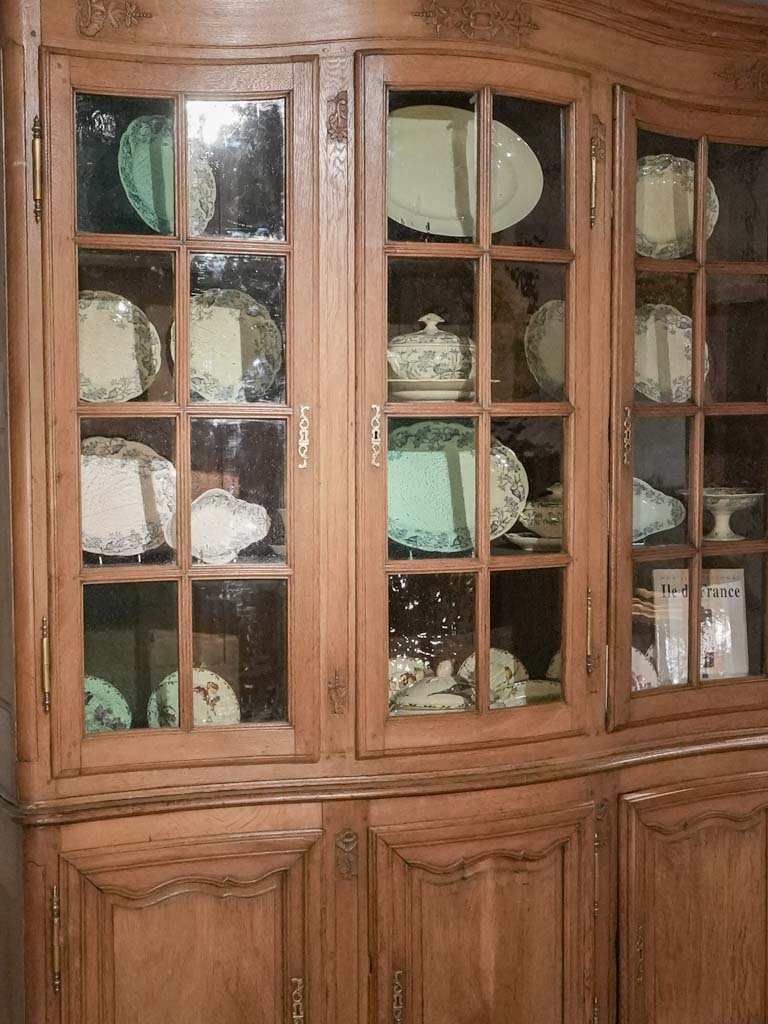 Authentic Antique Parisian Glass Vitrine