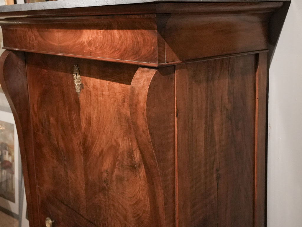 Durable 18th-century French mahogany secretary