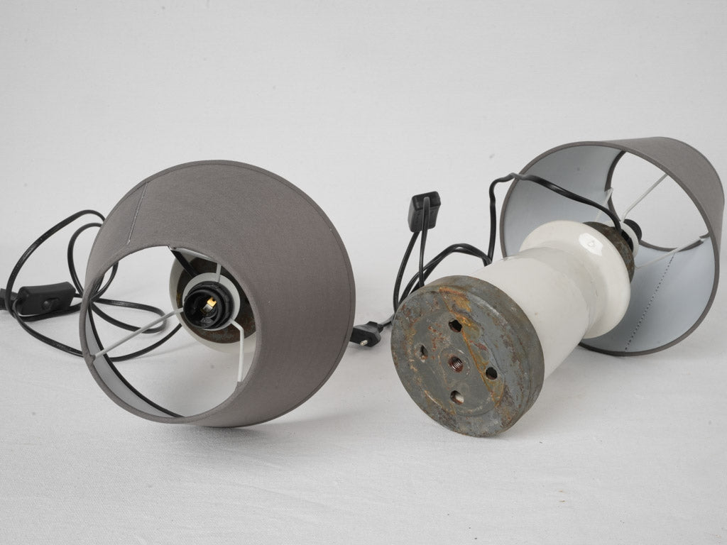 Contemporary industrial ceramic lamps  