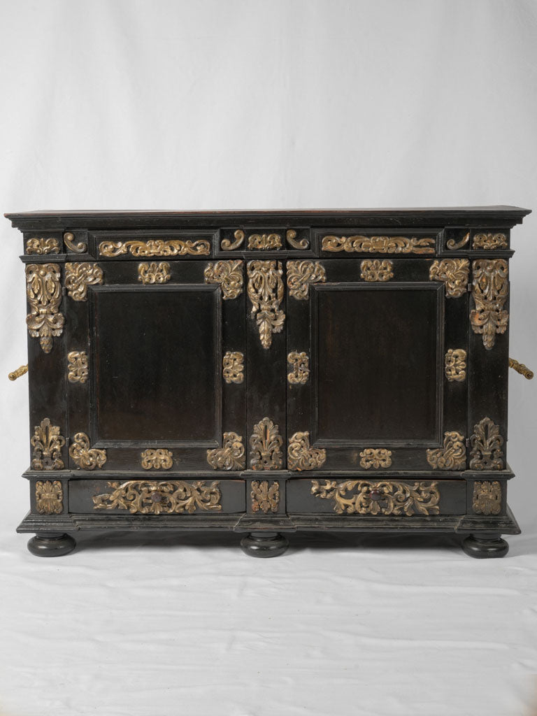 Classic Florence ebonized wood cabinet