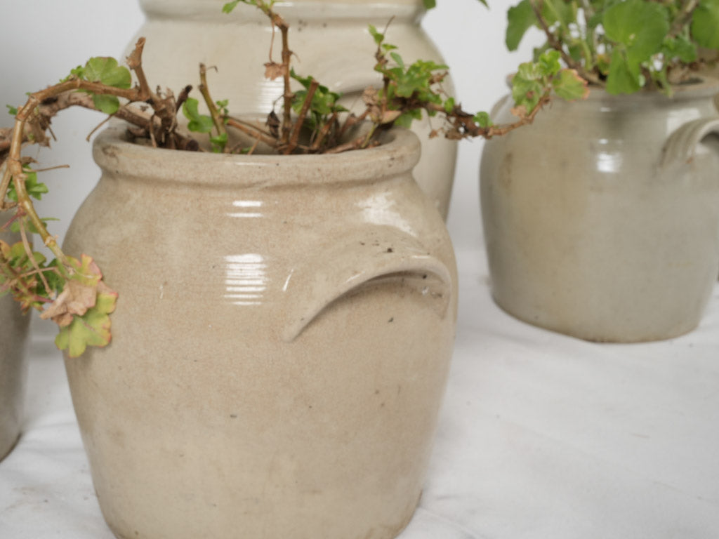 Ornate French ironstone planter set