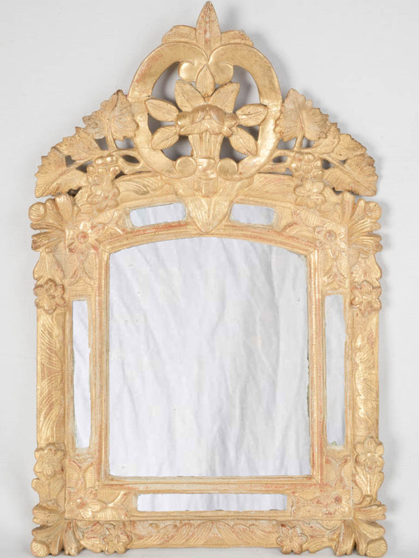 Antique French giltwood parclose mirror