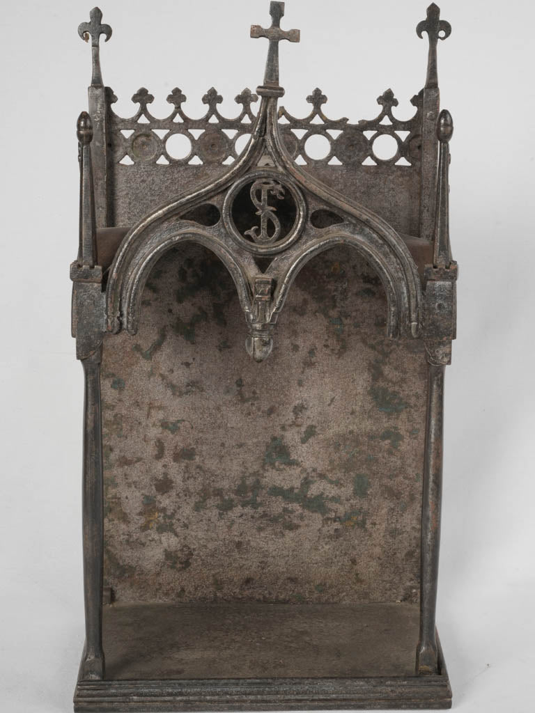 Ornate Vintage Iron Religious Niche