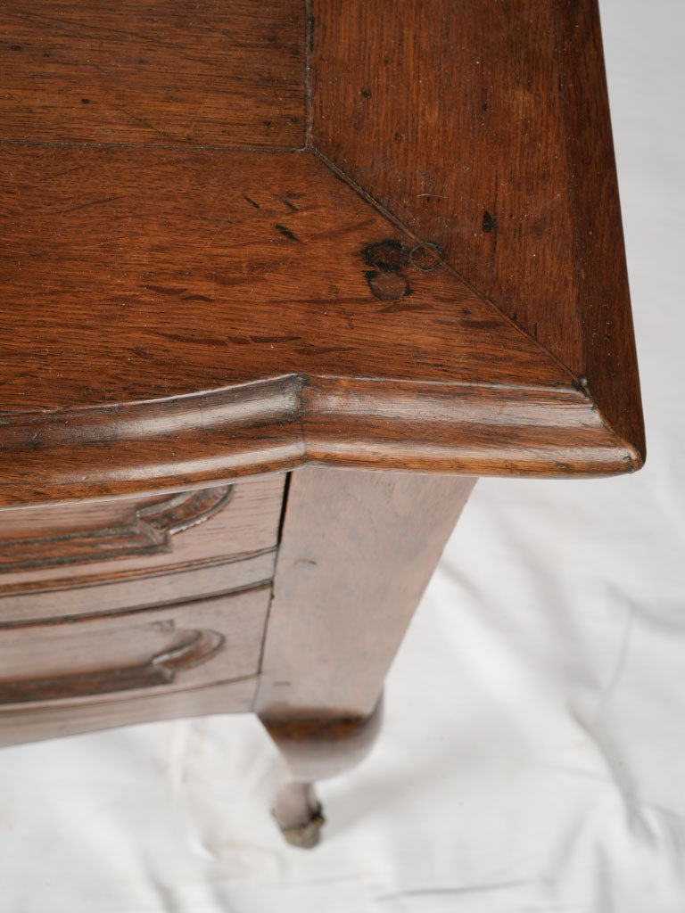 Ornate French oak secretary desk