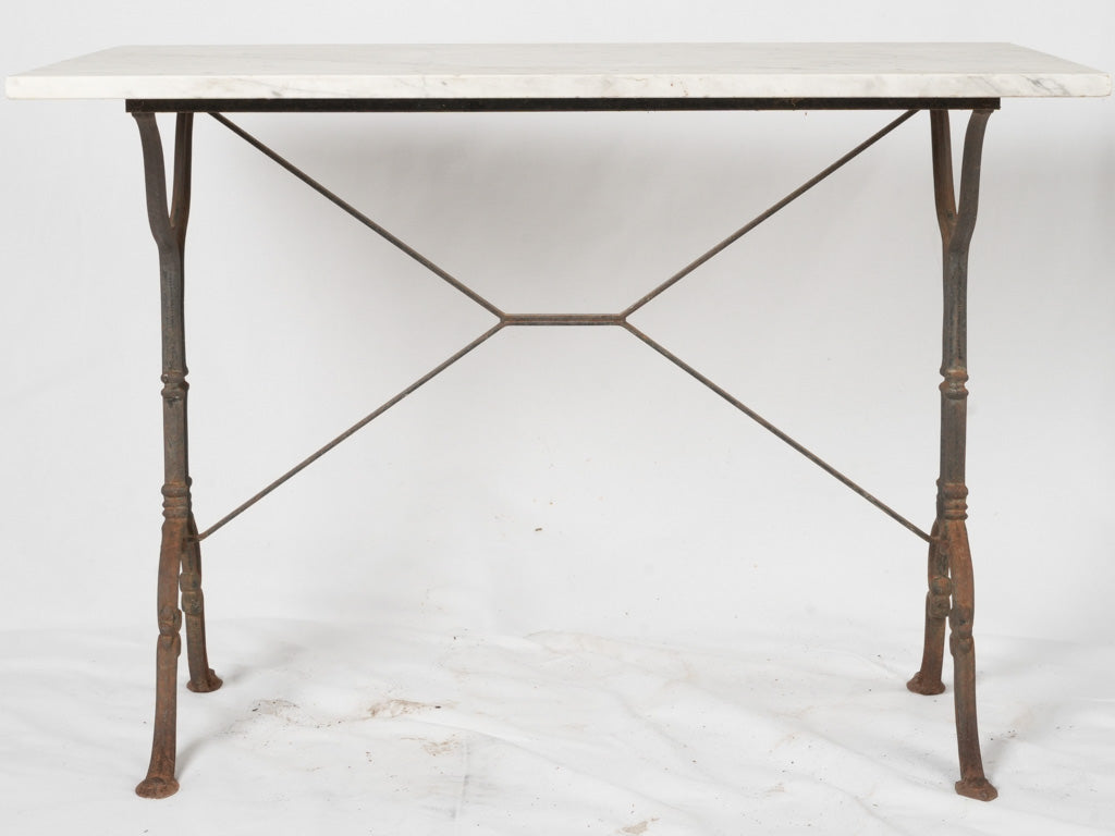 Vintage French garden marble table