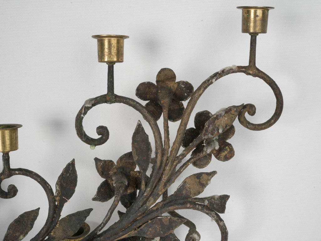 Aged old-world candelabra