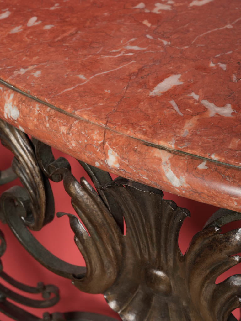 Refined Languedoc Wrought Iron Console