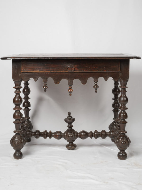 Ornate walnut Louis XIII console table