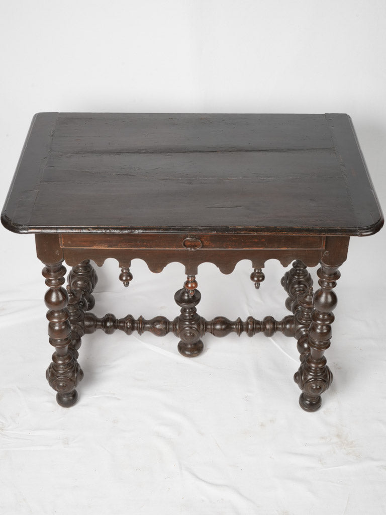 Louis XIII ornate French walnut table