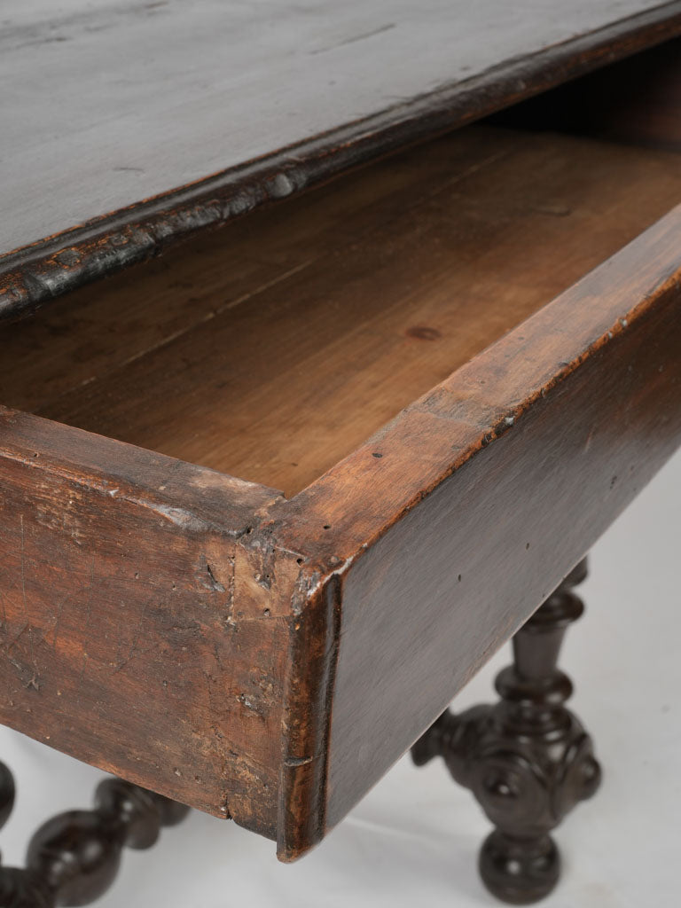 Intricate French Louis XIII walnut table