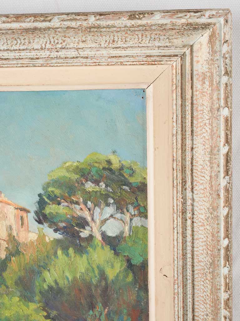 Mid-century Provencal scene painting