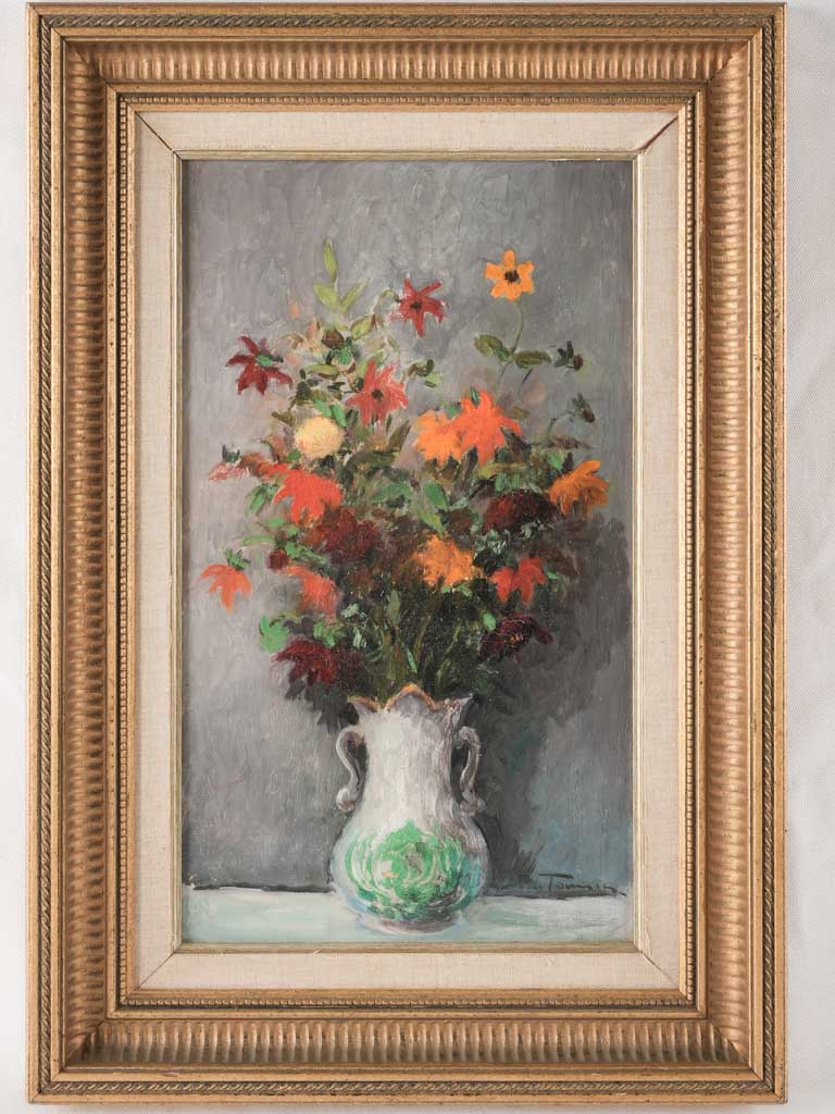 Vintage floral still life painting