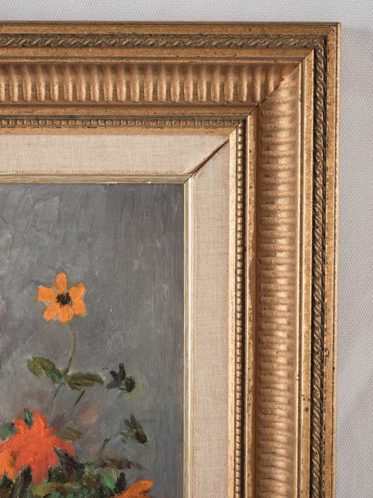 Time-worn classic flower scene painting