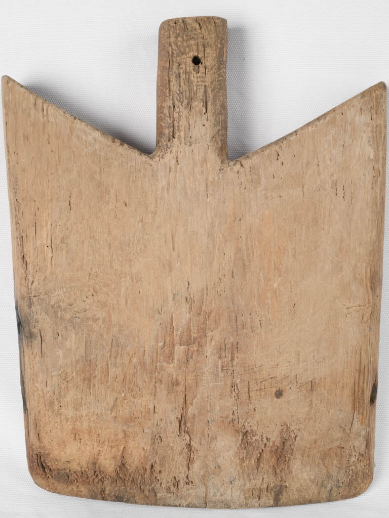 Small Rustic Antique French Cutting Board - Angled Back 15" x 11½"