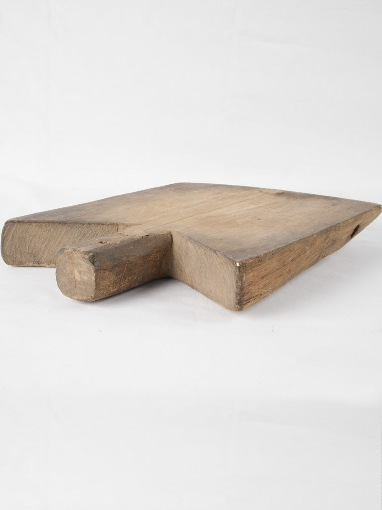 Small Rustic Antique French Cutting Board - Angled Back 15" x 11½"