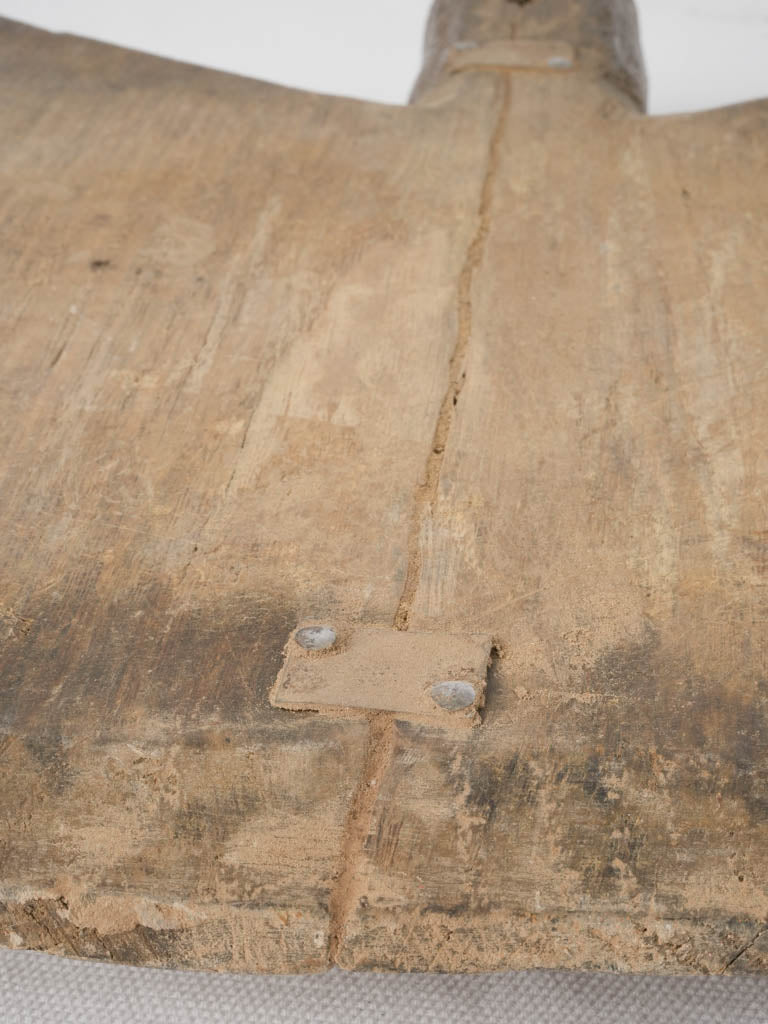 Small Rustic Antique French Cutting Board - Angled Back 15" x 11½"