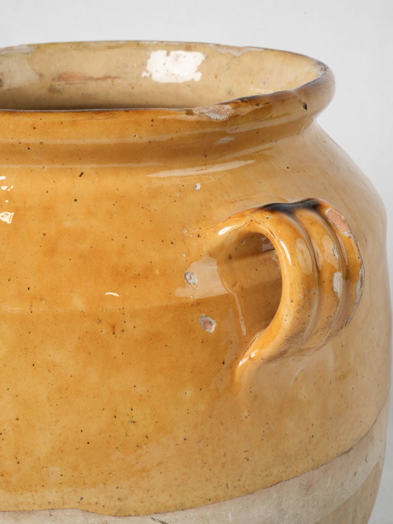 Traditional French glazed Provencal crock