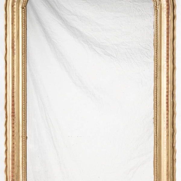 Antique Louis Philippe mirror w/ gold frame & pearl 33¾ x 24¾