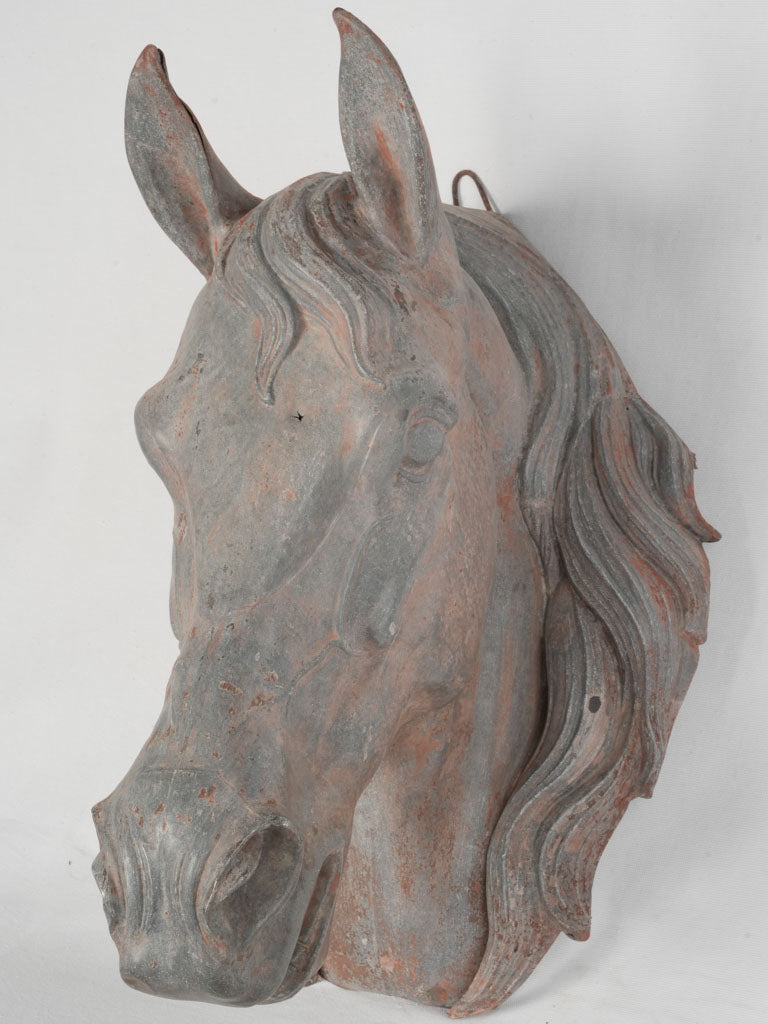 Remarkable, Detailed, 19th Century Zinc Horse 