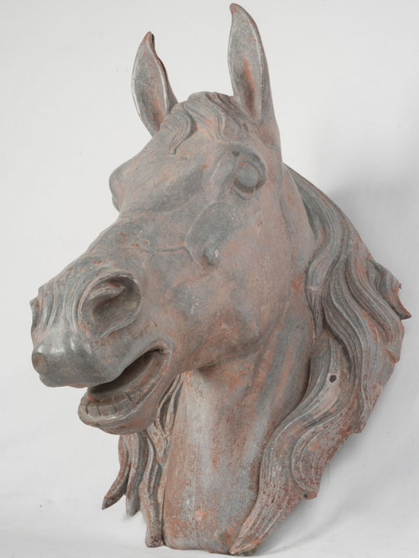 Lifelike, Expressive, Vintage Horse Head Sign